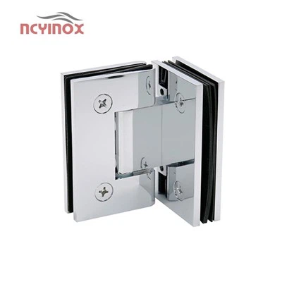 90 Grad Ħġieġ għal Ħġieġ Ċappetta Riveo Sħiħa Brass Doċċa Ċappetta