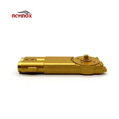 Ħġieġ Bieb Armar Heavy Golden Floor Pivot Ċappetta Għall-Bieb tal-Ħġieġ