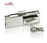 Kwalità Għolja Stainless Steel Bieb tal-ħġieġ Ċentrali Lock Garża Armar Bil Brass Key